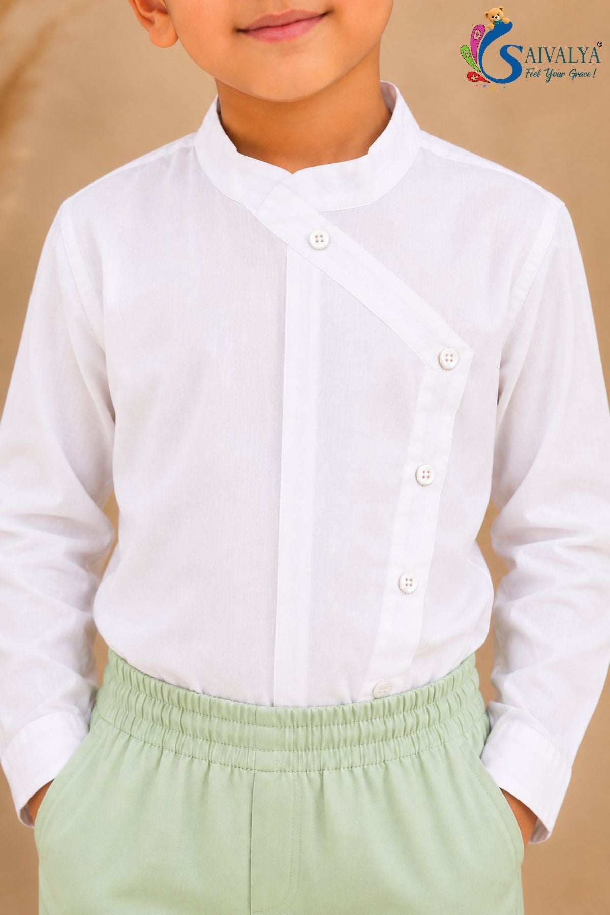 Pista Green Waistcoat 3Piece Set for Boys