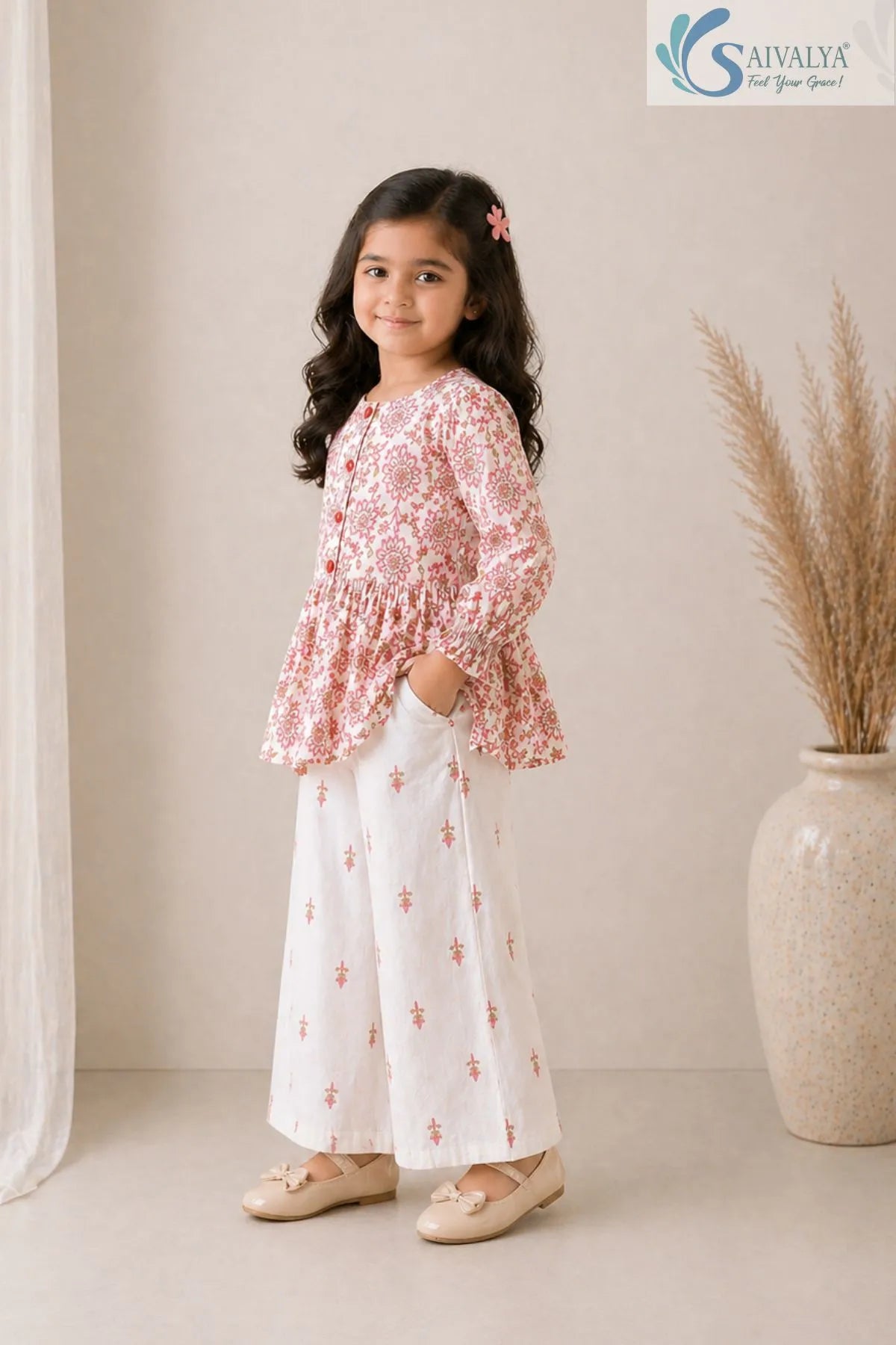 Floral Print Girls Co-Ord Set