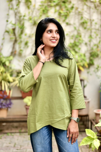 Olive Grace Cross Tunic