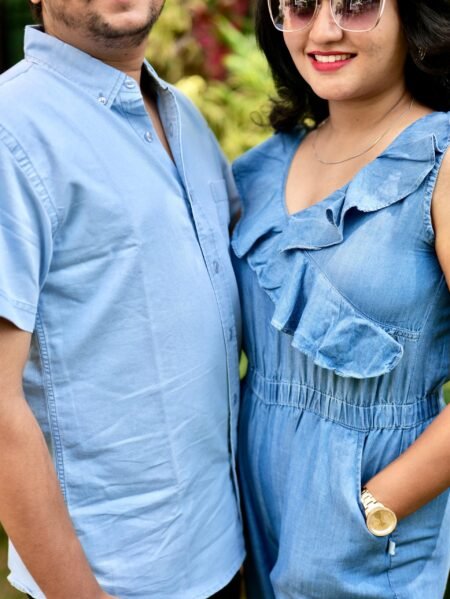 Denim Casual Shirt Ice Blue - Image 3