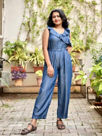Midnight Charm Denim Jumpsuit