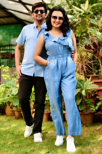 Twinning Cool Ice Blue Denim - Set of 2