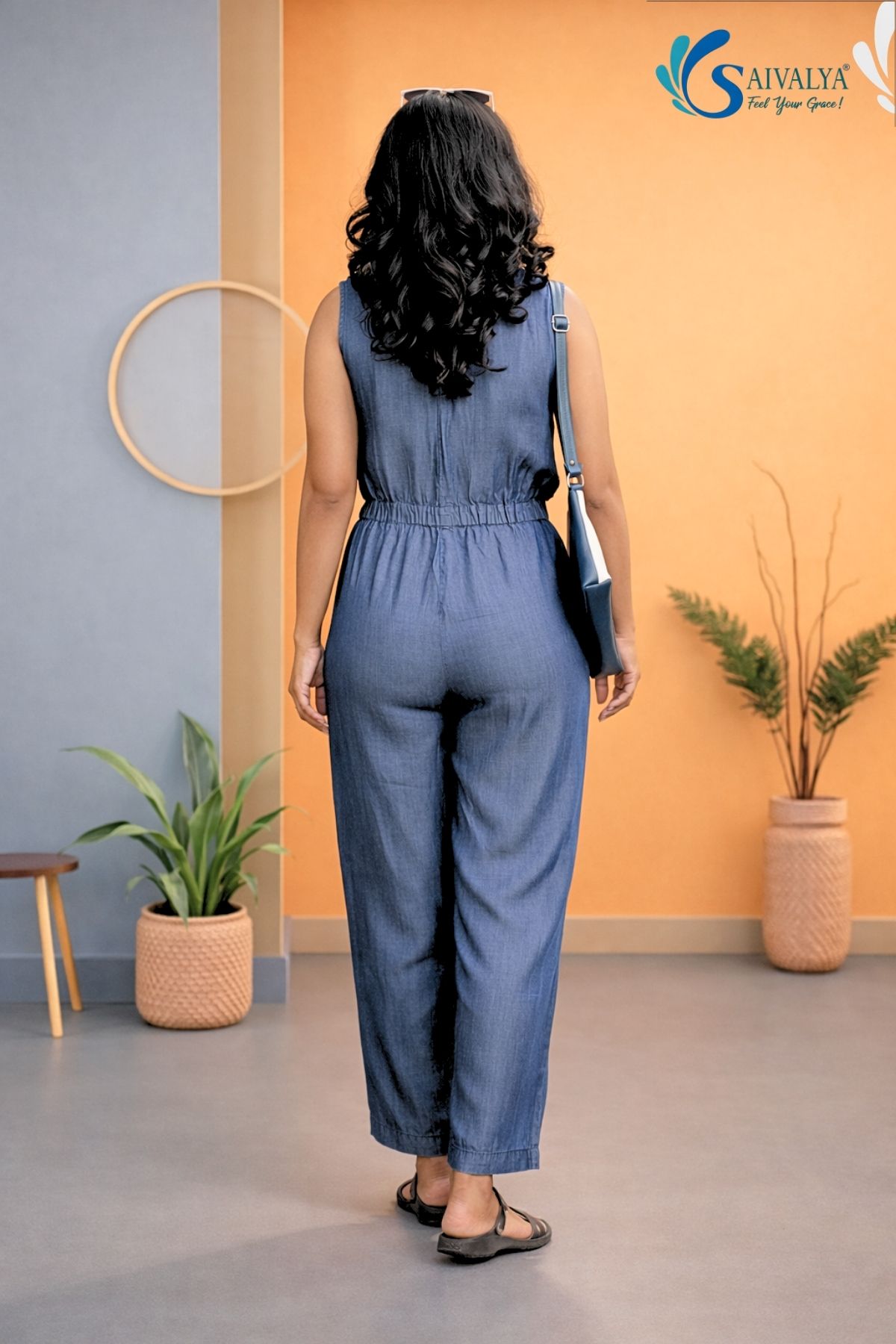 Nilaya Indigo Jumpsuit - Image 3