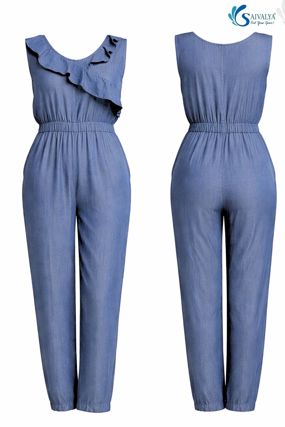 Nilaya Indigo Jumpsuit - Image 5