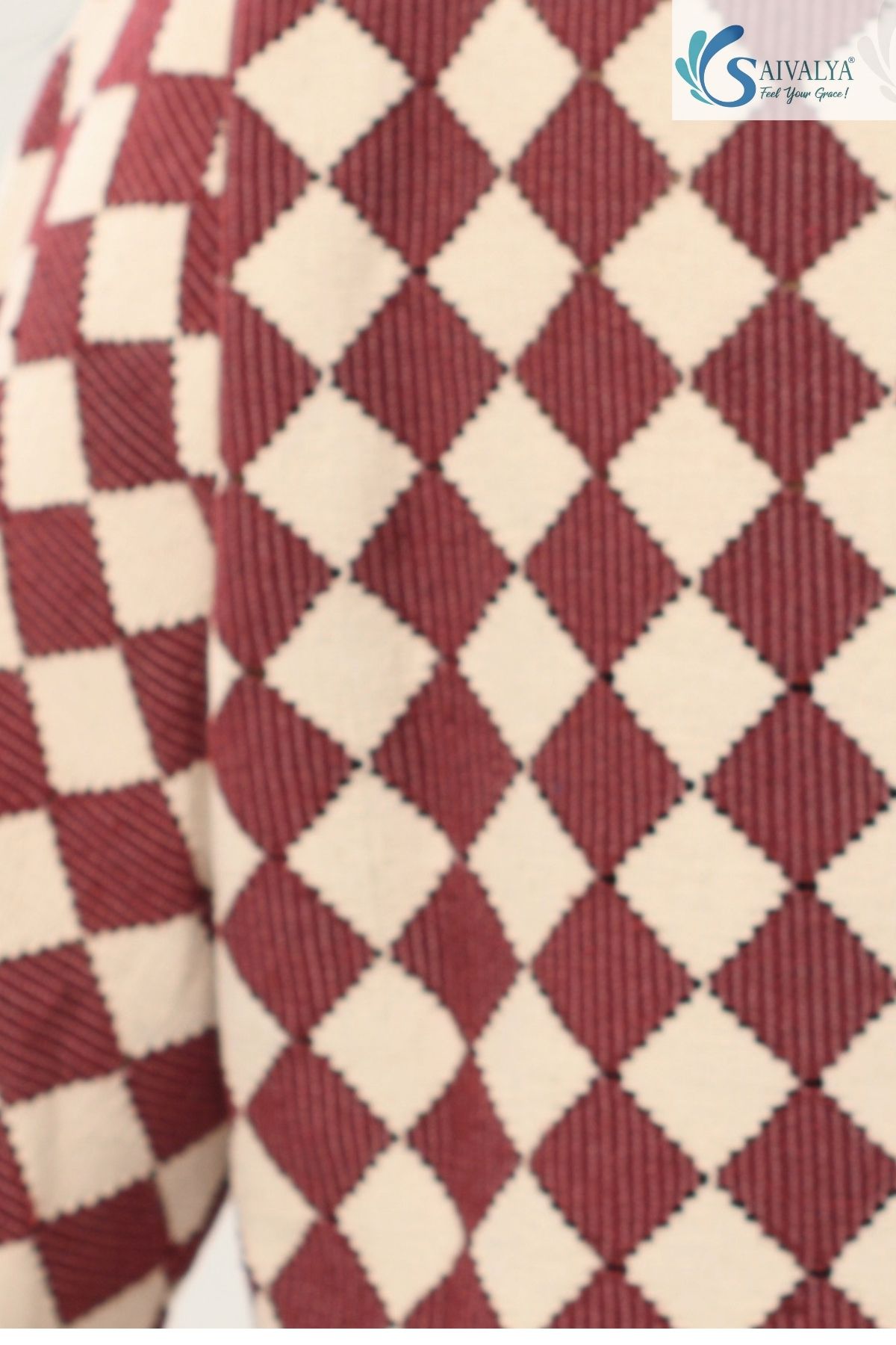 Shatranj Maroon Bell Top - Image 5